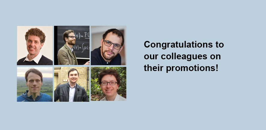 Profs Nic Lane, Jamie Vicary, Thomas Sauerwald, Tom Gur, Carl Henrik Ek and Ferenc Huszar were all promoted in June 2024 Profs Nic Lane, Jamie Vicary, Thomas Sauerwald, Tom Gur, Carl Henrik Ek and Ferenc Huszar were all promoted in June 2024