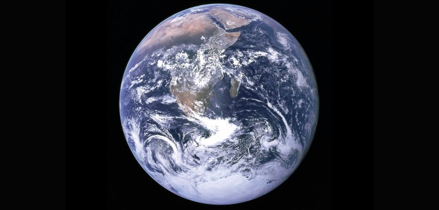 Picture of planet earth taken from space by NASA
