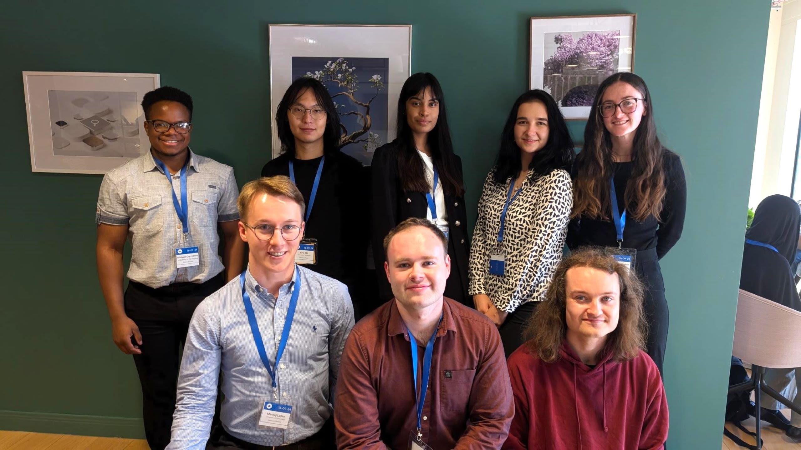 Michael and his fellow interns were invited to present their posters at an event at the Google DeepMind offices in London at the end of their internships.