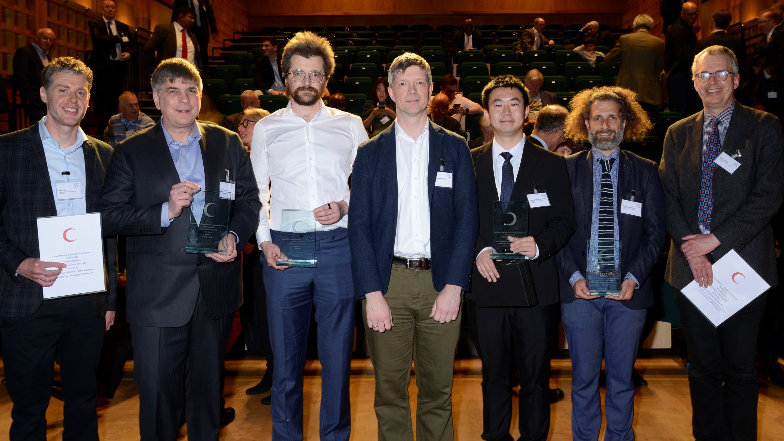 The runners-up and winners of the 2024 Cambridge Ring Hall of Fame Awards.