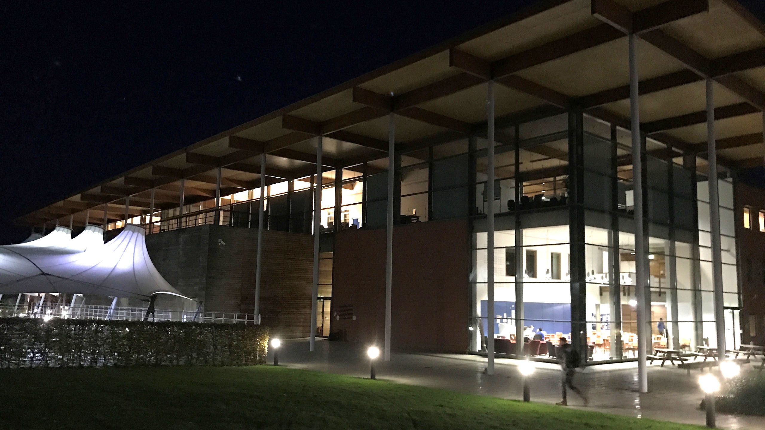 Giovanna Maria Dimitri's photo, Dark Lab, is an atmospheric image of our Department building at night.