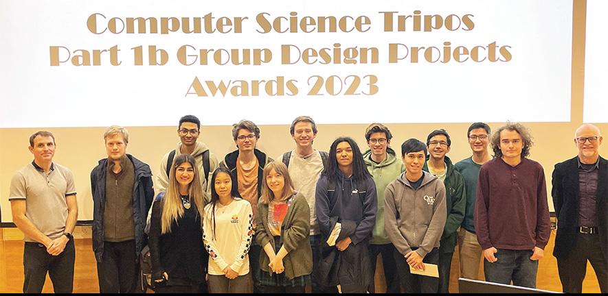 Three teams of students were announced as the winners of the Part 1B group project awards