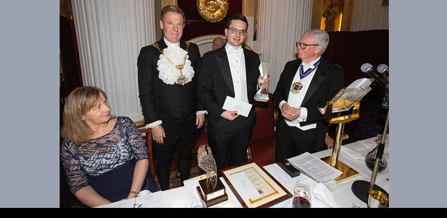 Gabor Pituk received his award at a ceremony in London's Mansion House