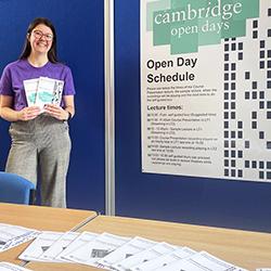 Our Outreach Administrator Aga is one of those who will be welcoming prospective undergraduates to the Department during our Open Days