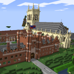 St John's College Cambridge recreated on Minecraft